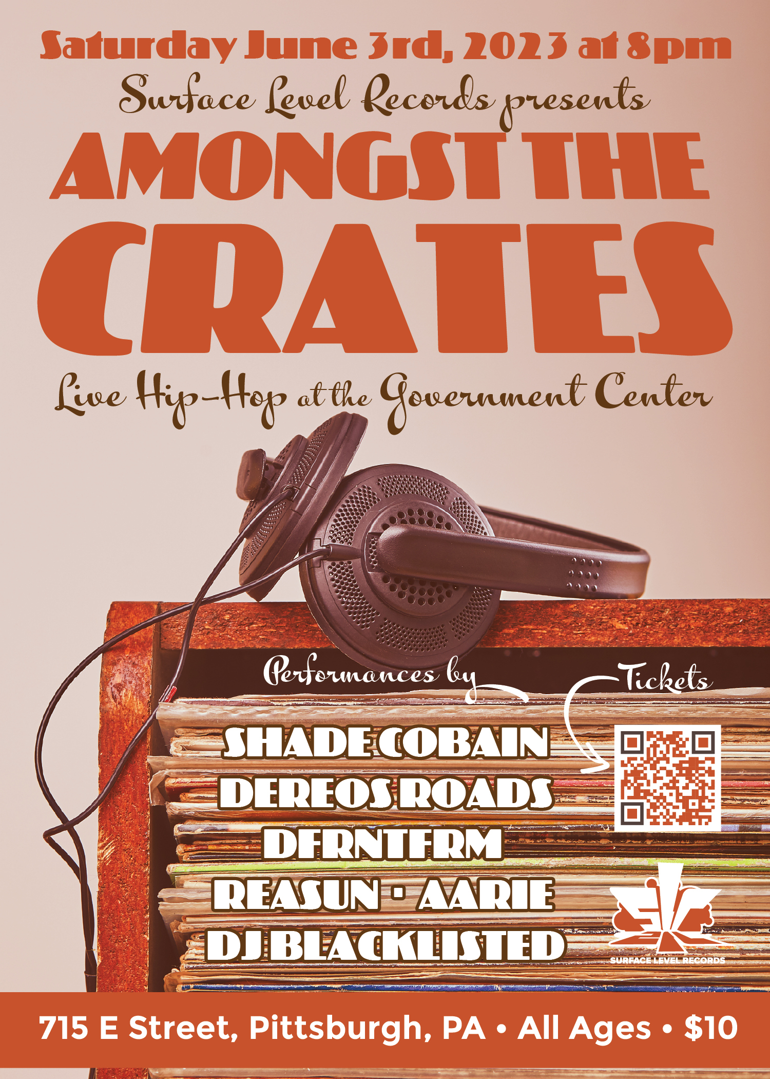 Amongst the Crates, June 3rd at the Government Center